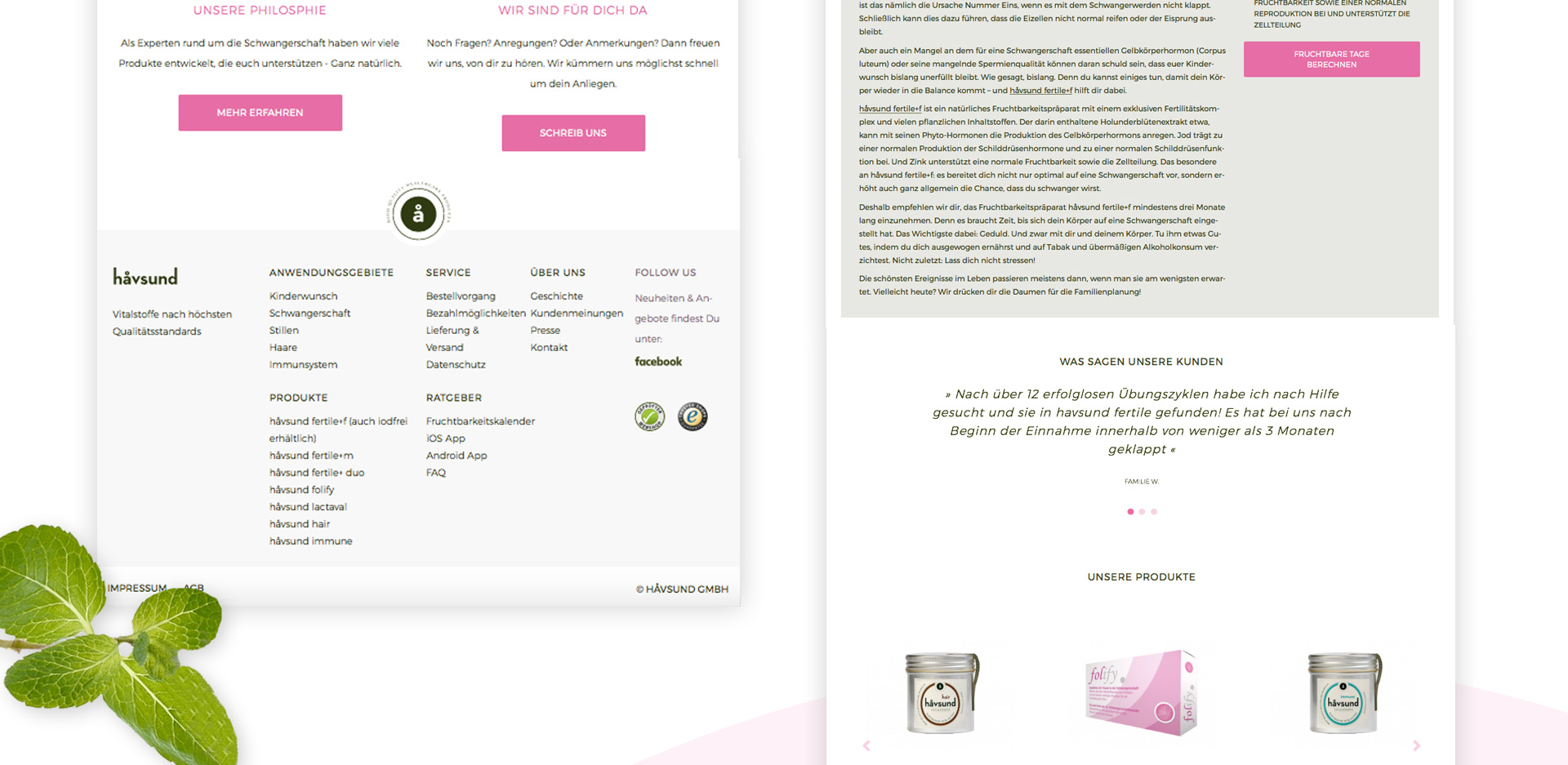 Havsund E-Commerce Design - SANMIGUEL Designagentur