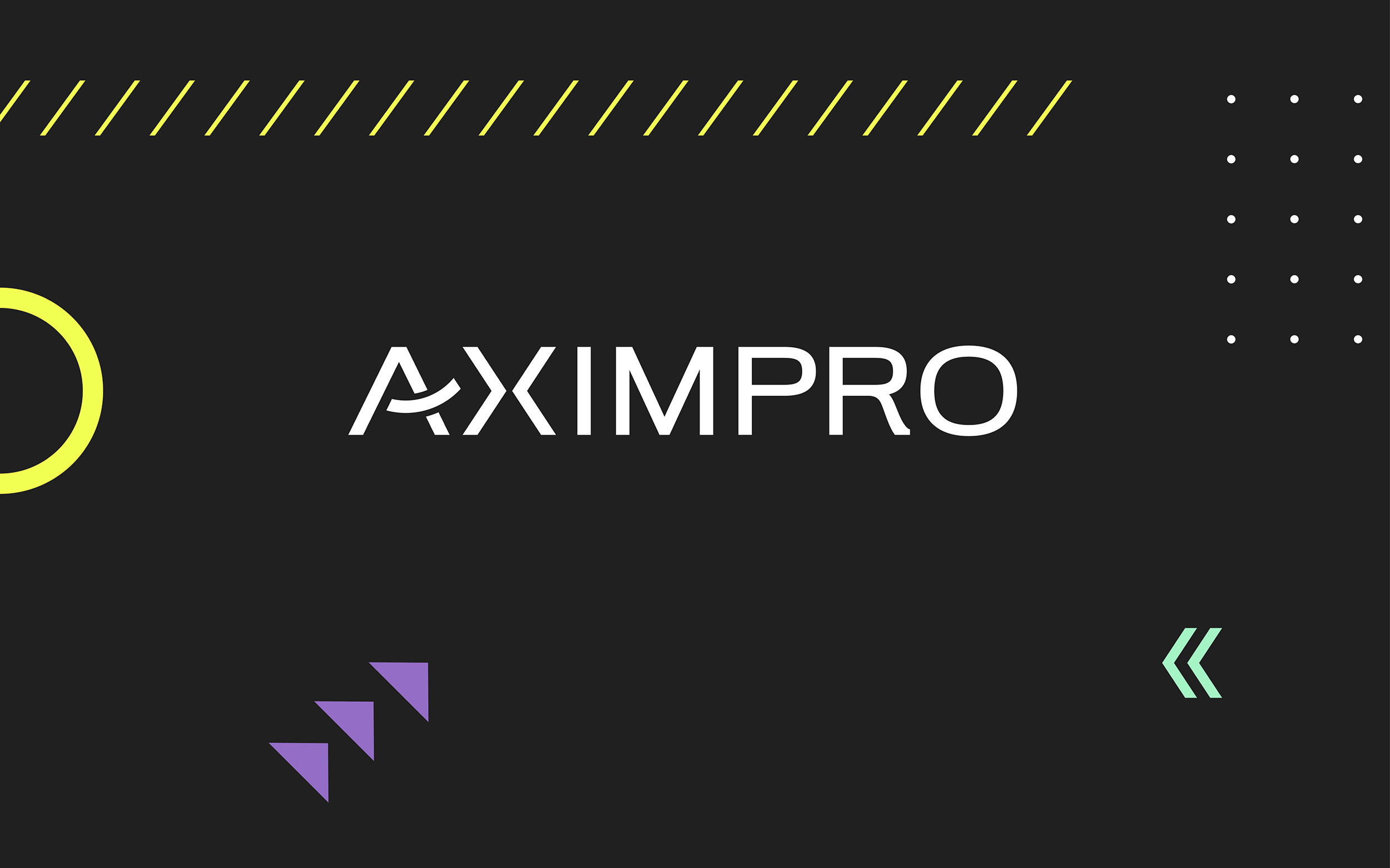 Aximpro Logo mit verschiedenen Shapes